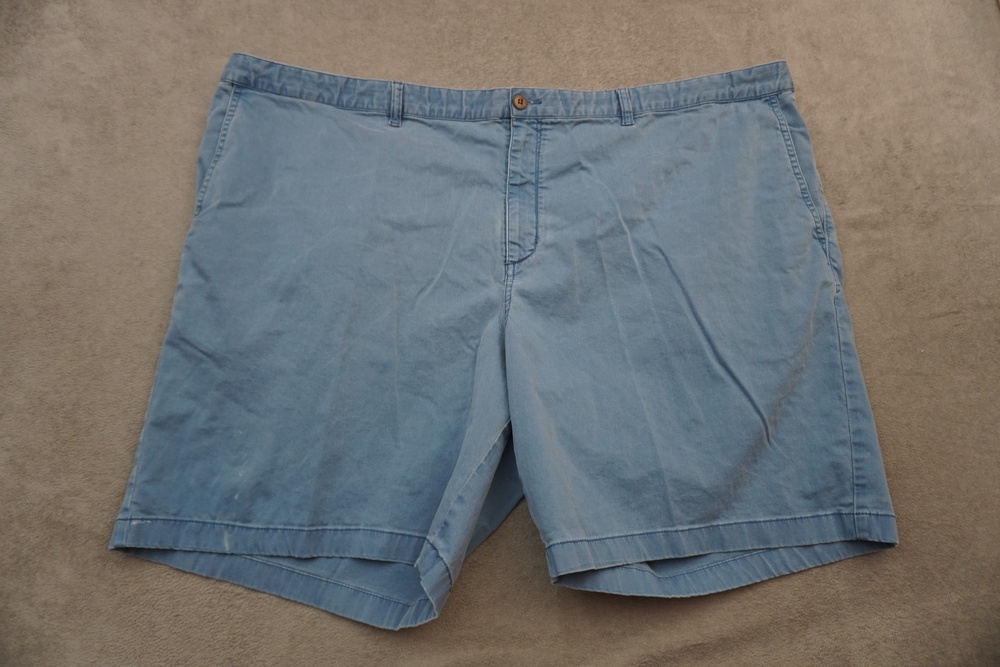Tommy Bahama Shorts Mens 52 Blue Chino Stretch Denim Casual 9" Inseam Pockets